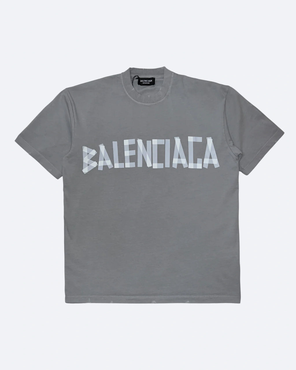 Balenciaga - Průhledné tričko s páskou - Šedá