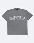 Balenciaga - Průhledné tričko s páskou - Šedá
