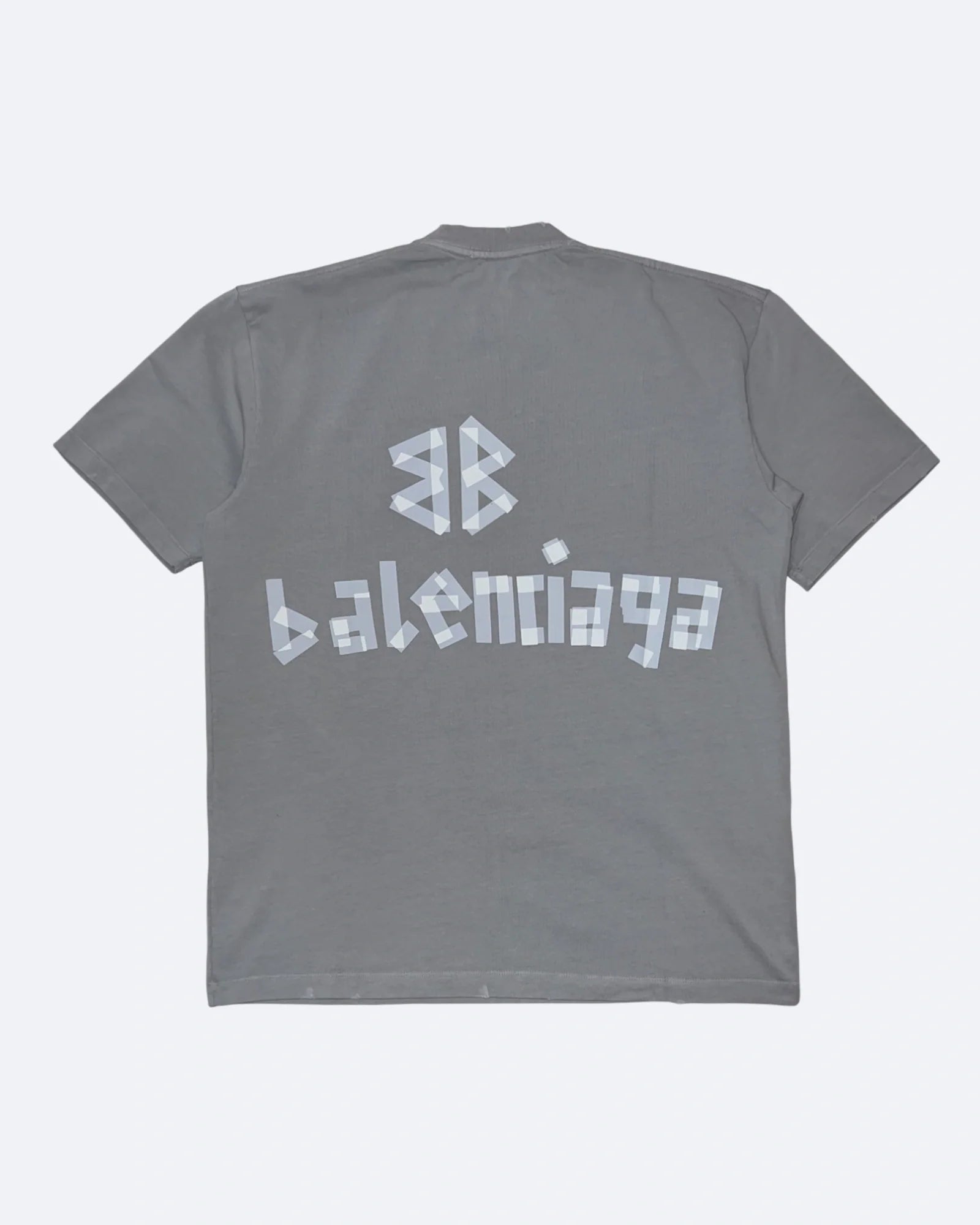 Balenciaga - Průhledné tričko s páskou - Šedá