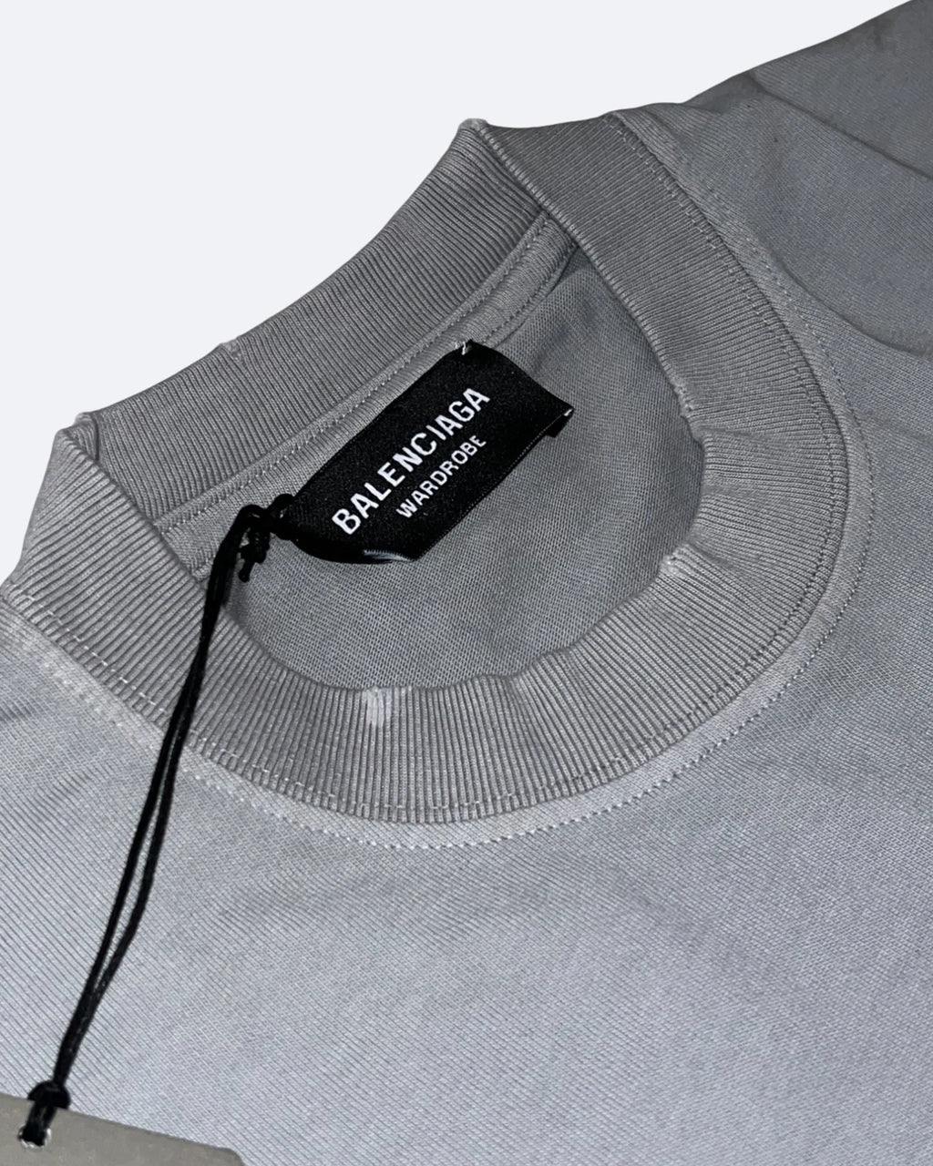 Balenciaga - Průhledné tričko s páskou - Šedá