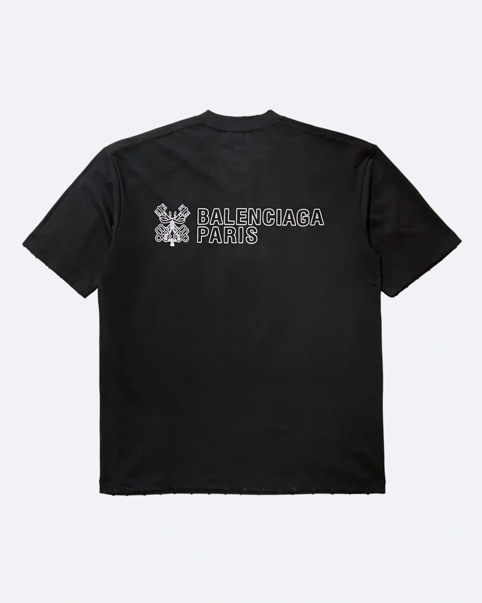 Balenciaga - tričko Keys Logo - černé