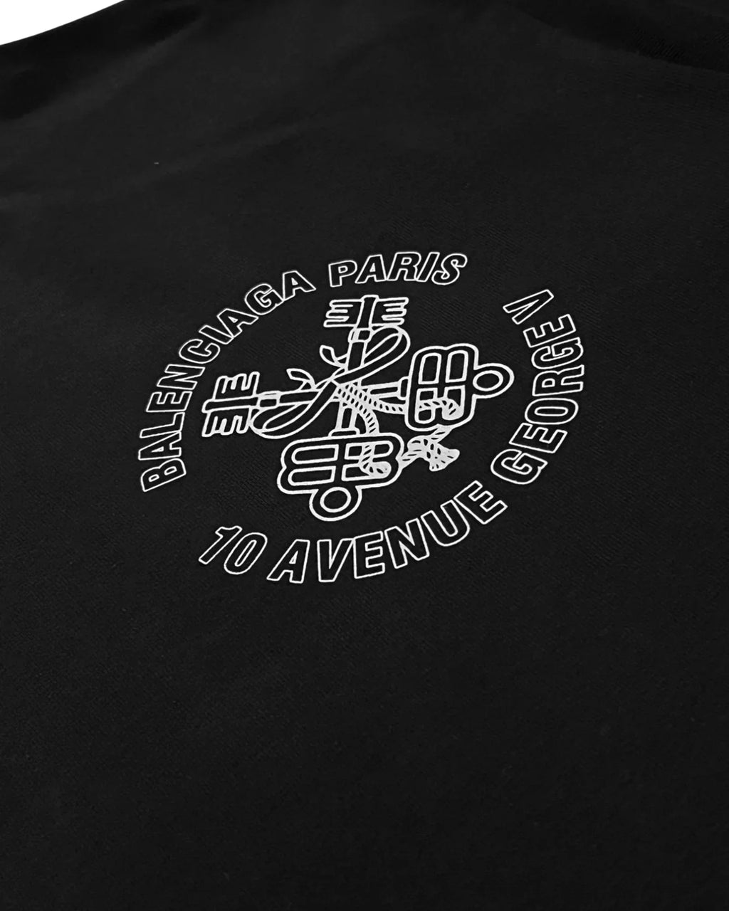 Balenciaga - tričko Keys Logo - černé