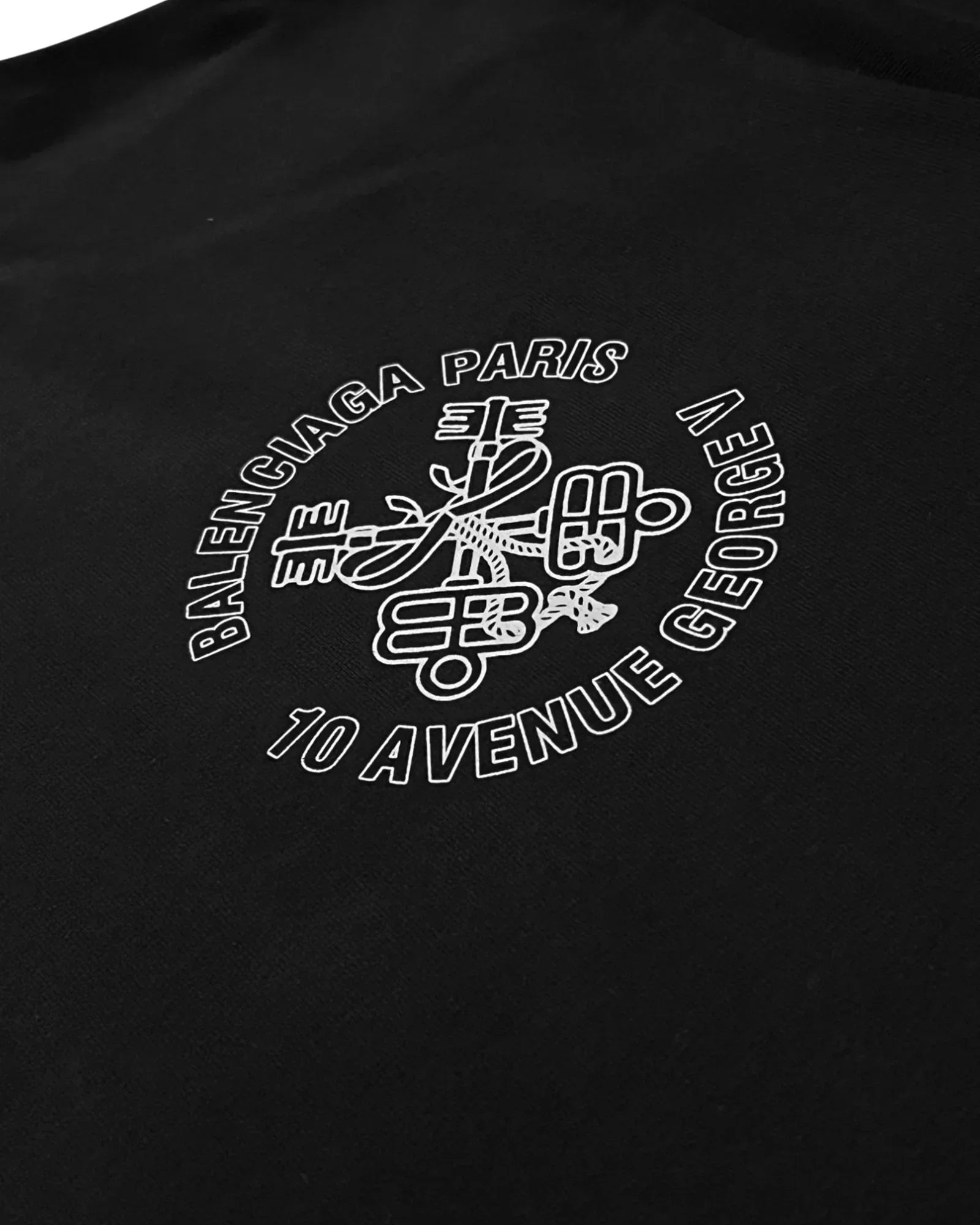 Balenciaga - tričko Keys Logo - černé