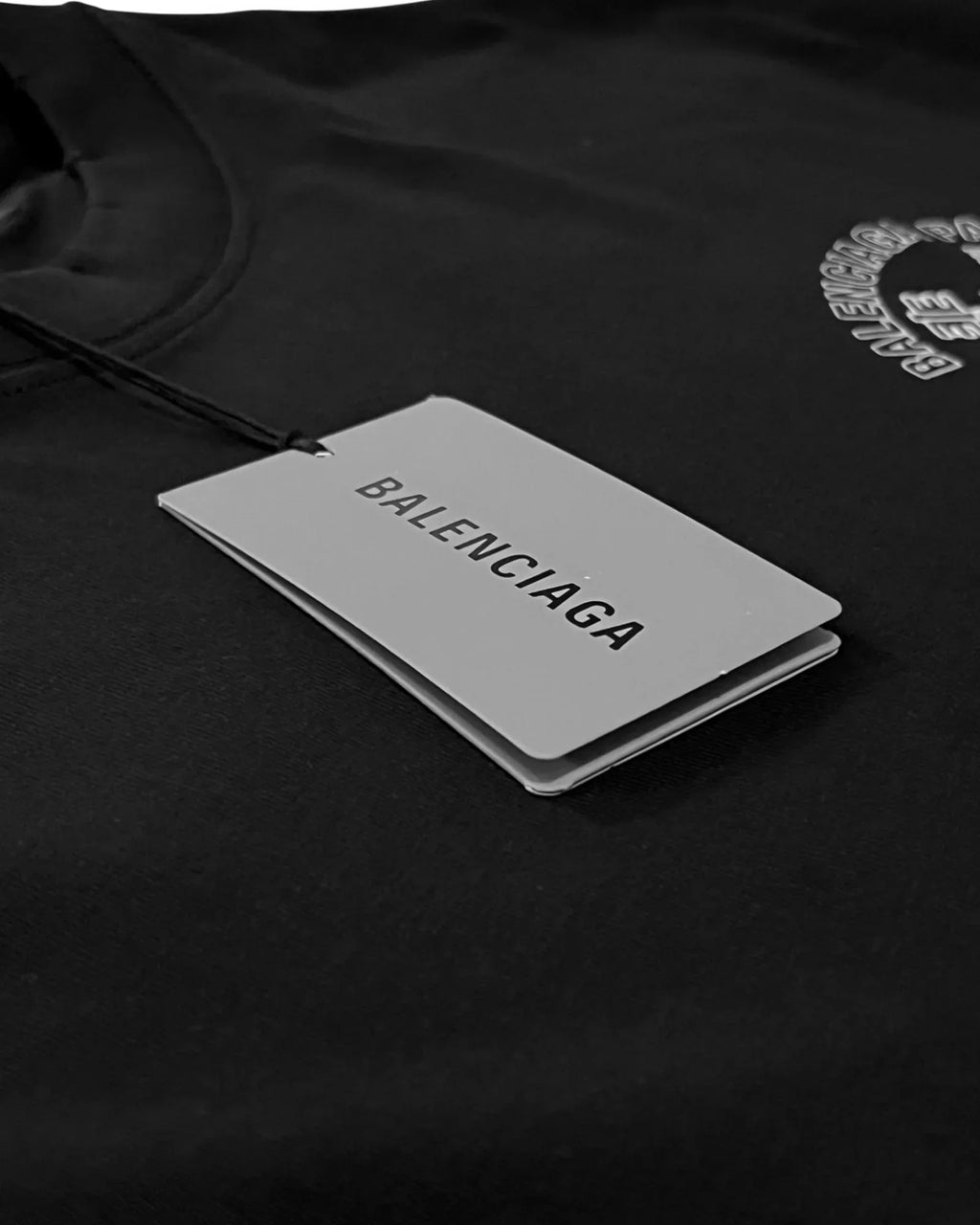 Balenciaga - tričko Keys Logo - černé
