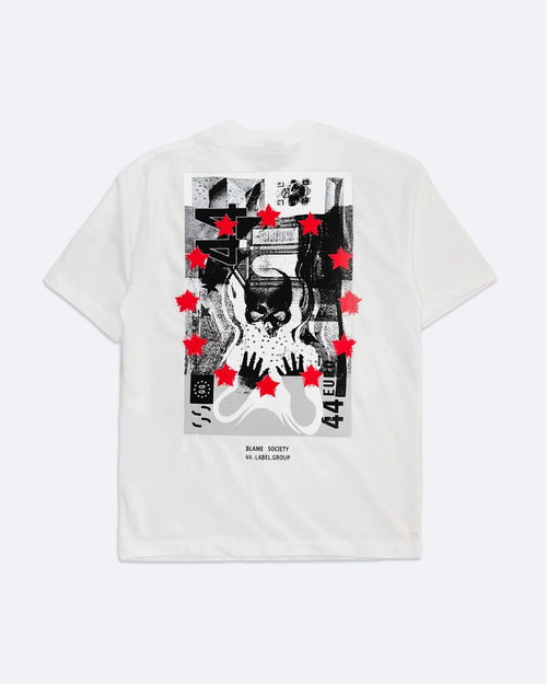 44 Label Group – tričko 44 Euro – bílé