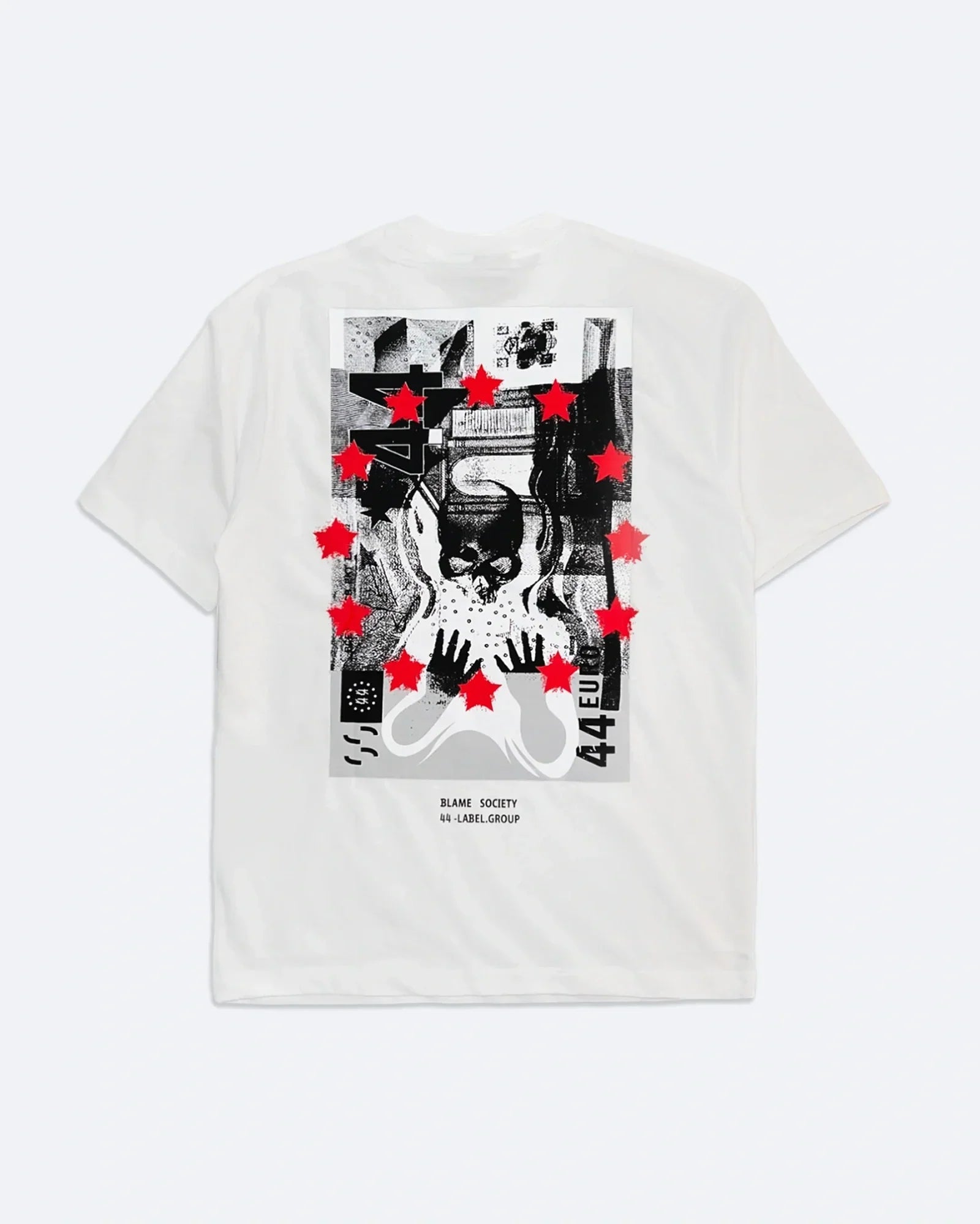 44 Label Group – tričko 44 Euro – bílé