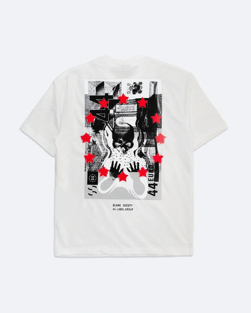 44 Label Group – tričko 44 Euro – bílé