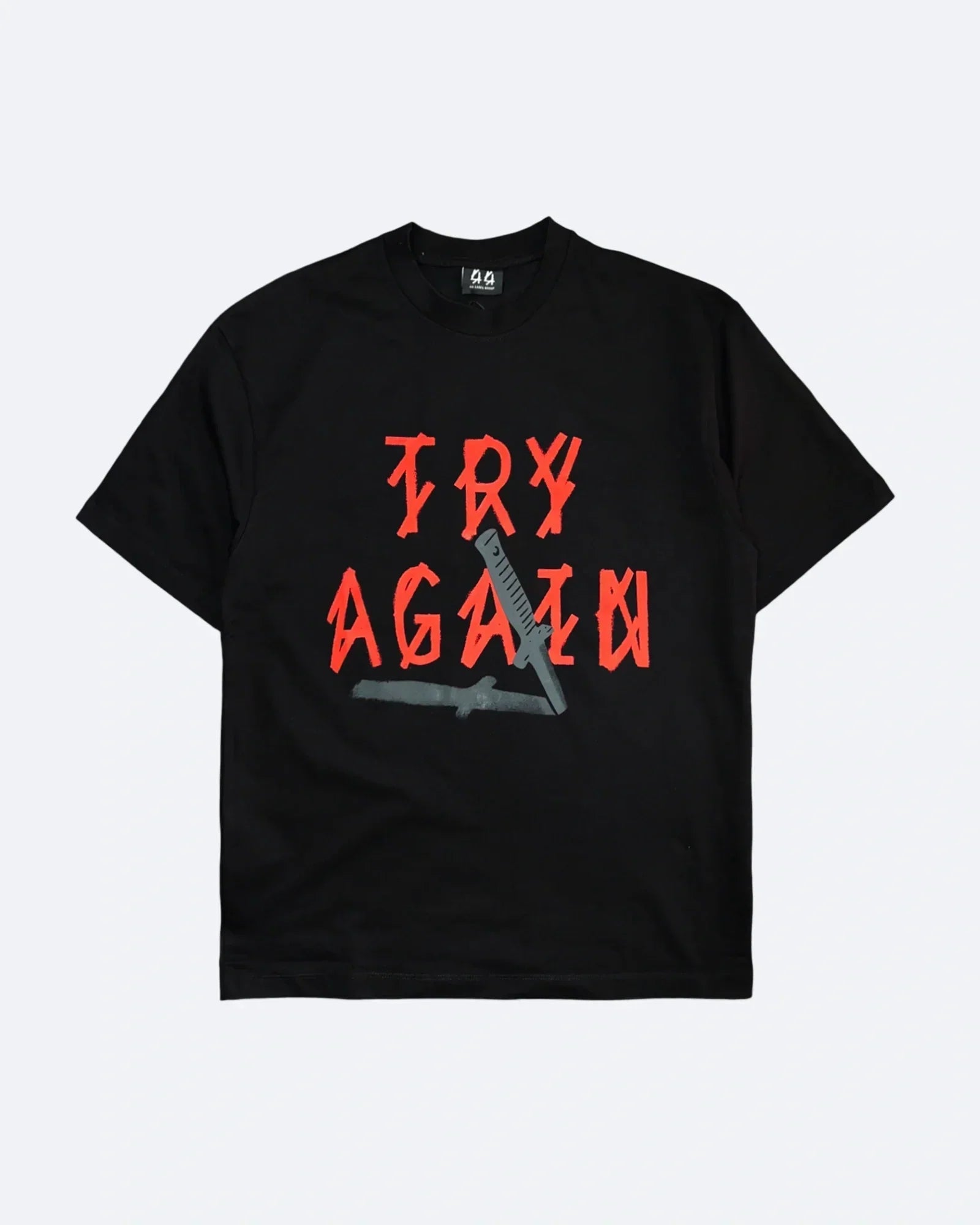 44 Label Group - Tričko Try Again - Černé