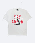 44 Label Group - Tričko Try Again - bílé