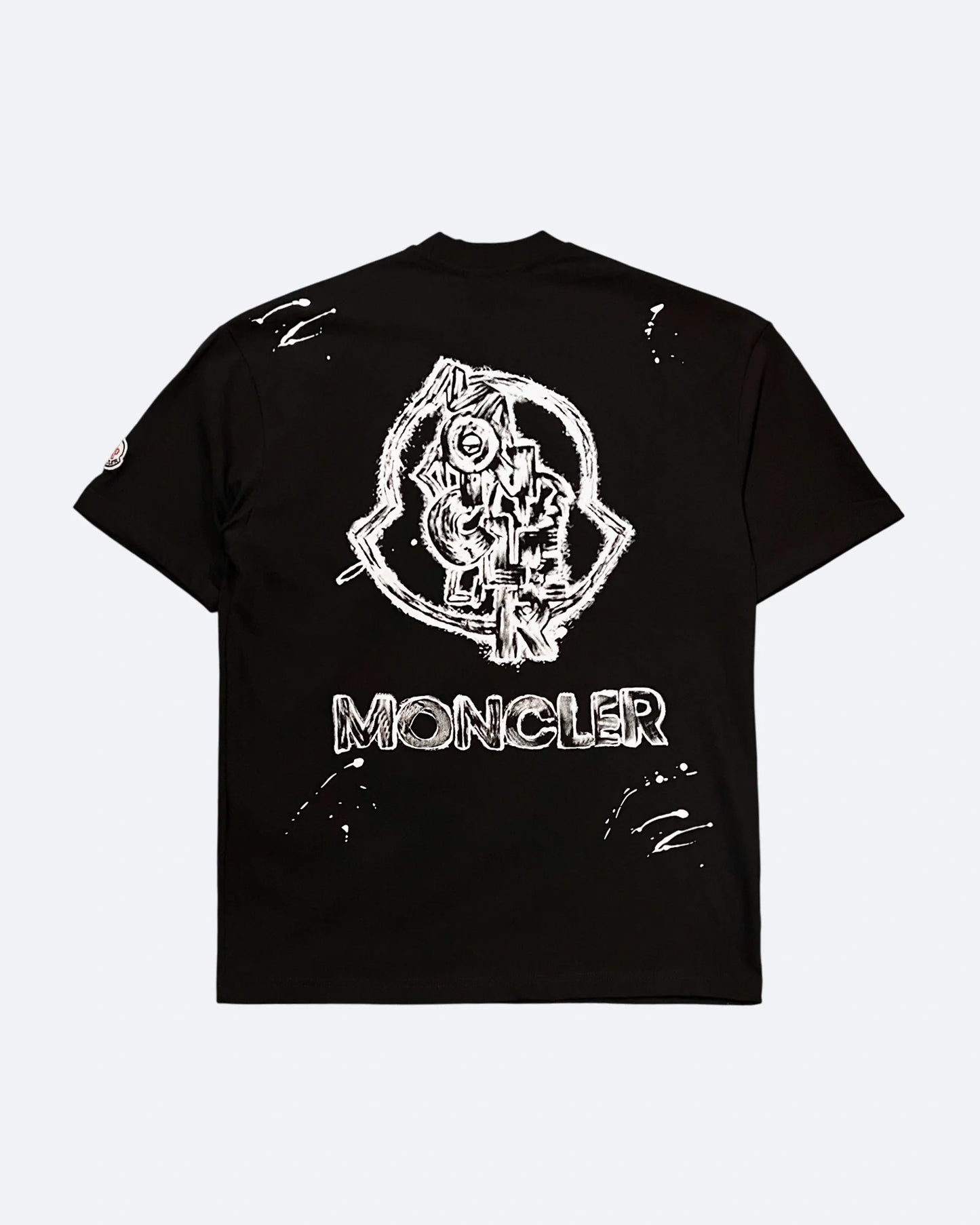 Moncler - Sketched Logo T-Shirt - Black