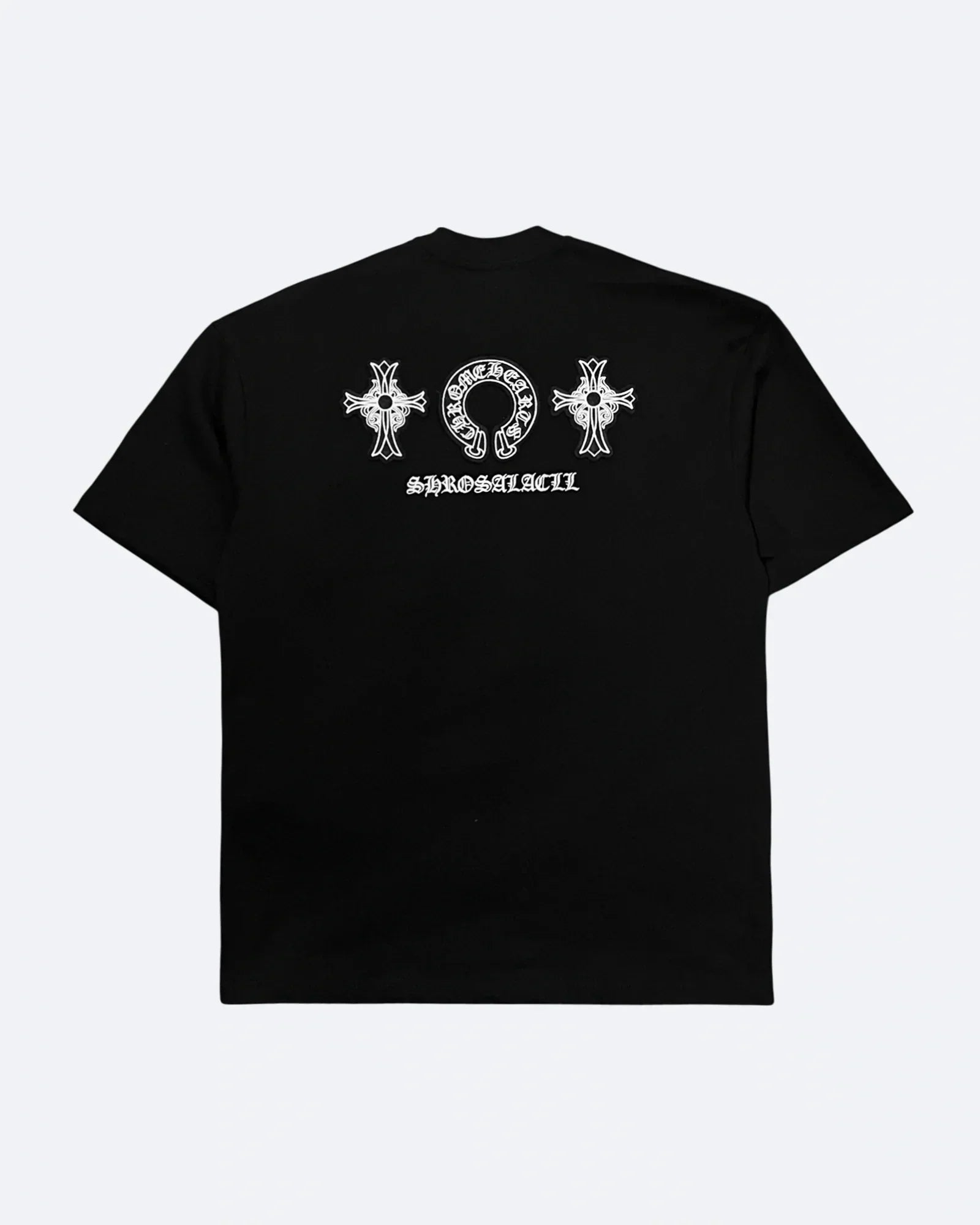 Chrome Hearts – Výšivka s trojitým logem – černá