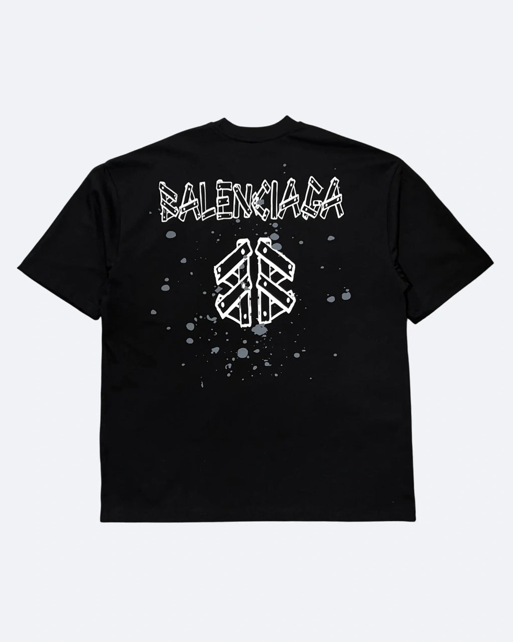 Balenciaga – Tričko Plank Logo – černé