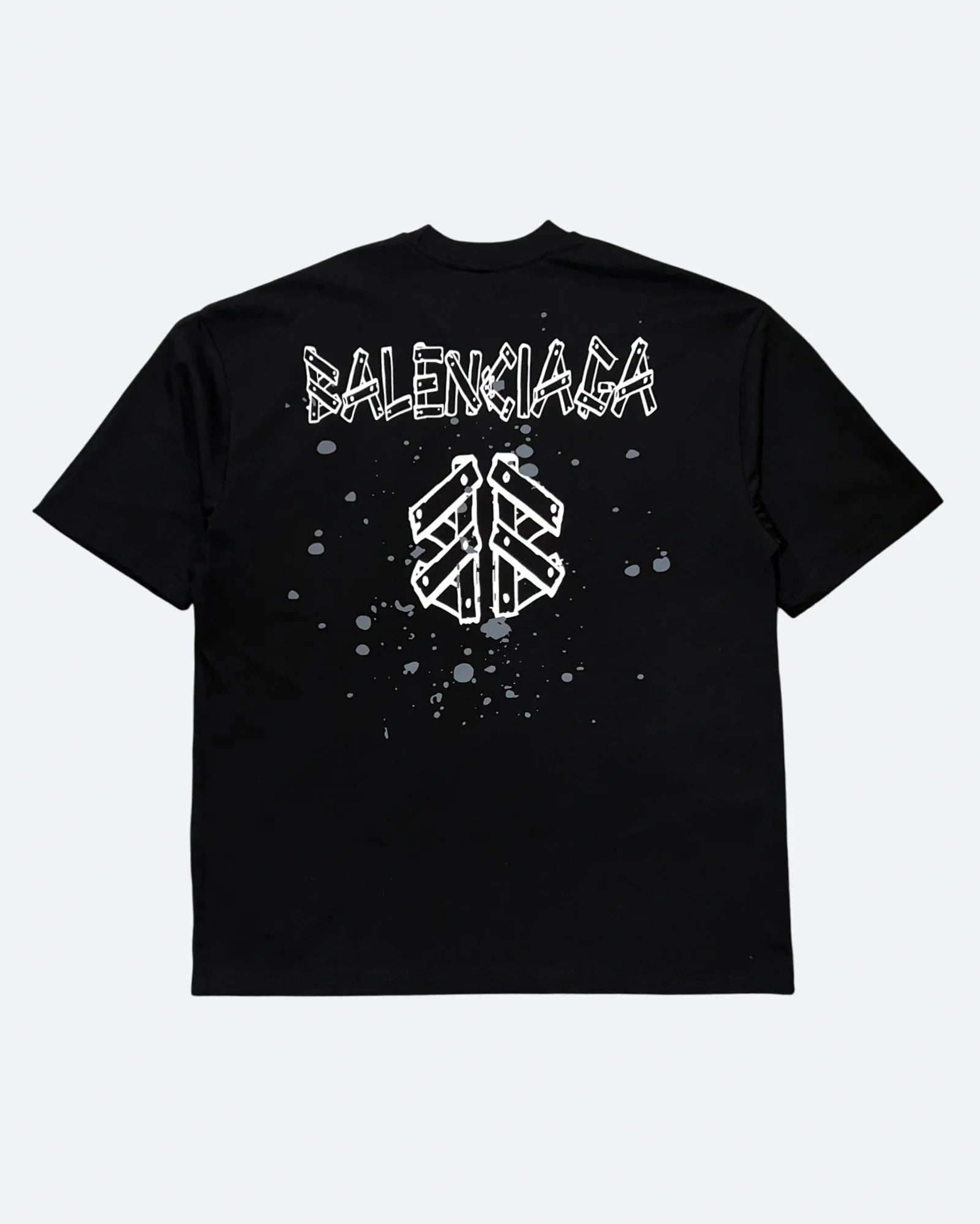 Balenciaga – Tričko Plank Logo – černé