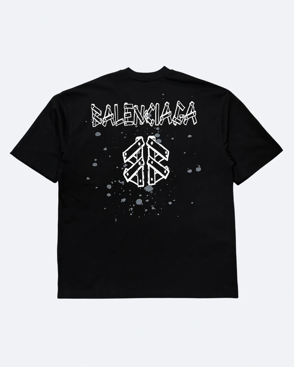 Balenciaga – Tričko Plank Logo – černé