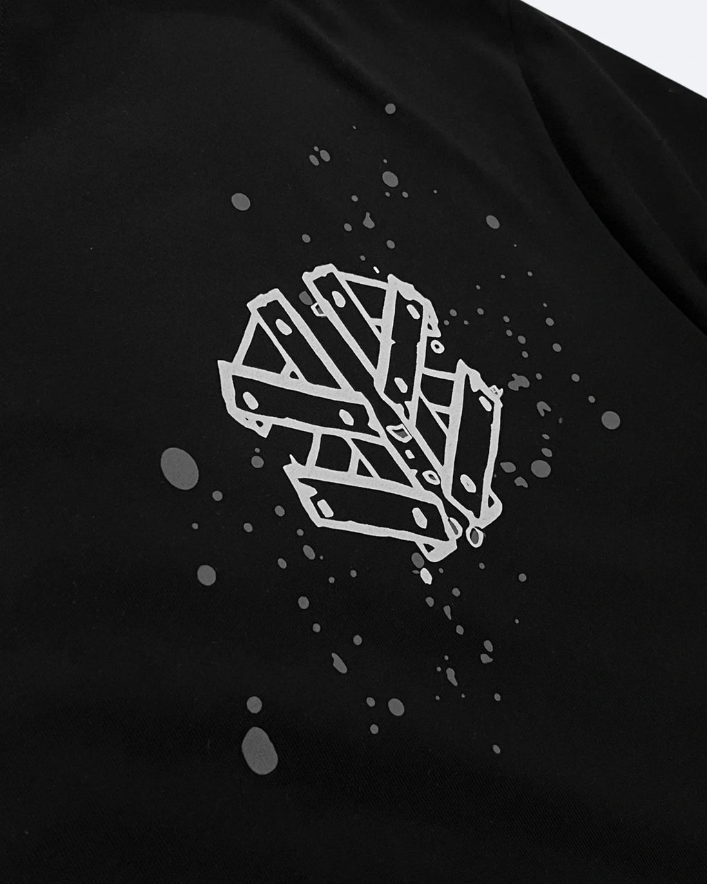 Balenciaga – Tričko Plank Logo – černé