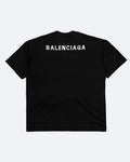 Balenciaga - Tričko s vyšitým logem - Černé