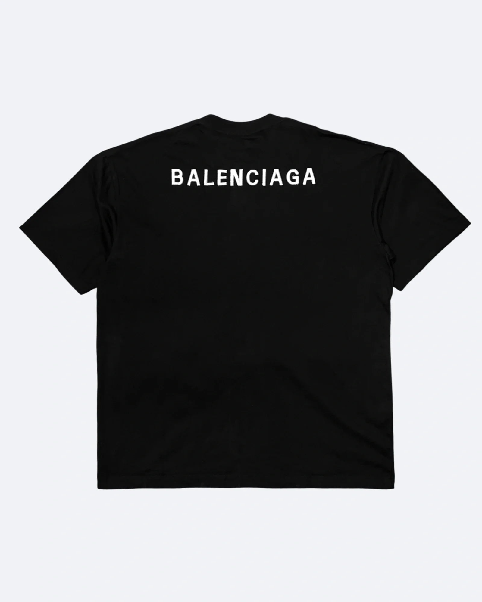 Balenciaga - Tričko s vyšitým logem - Černé