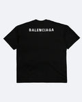 Balenciaga - Tričko s vyšitým logem - Černé