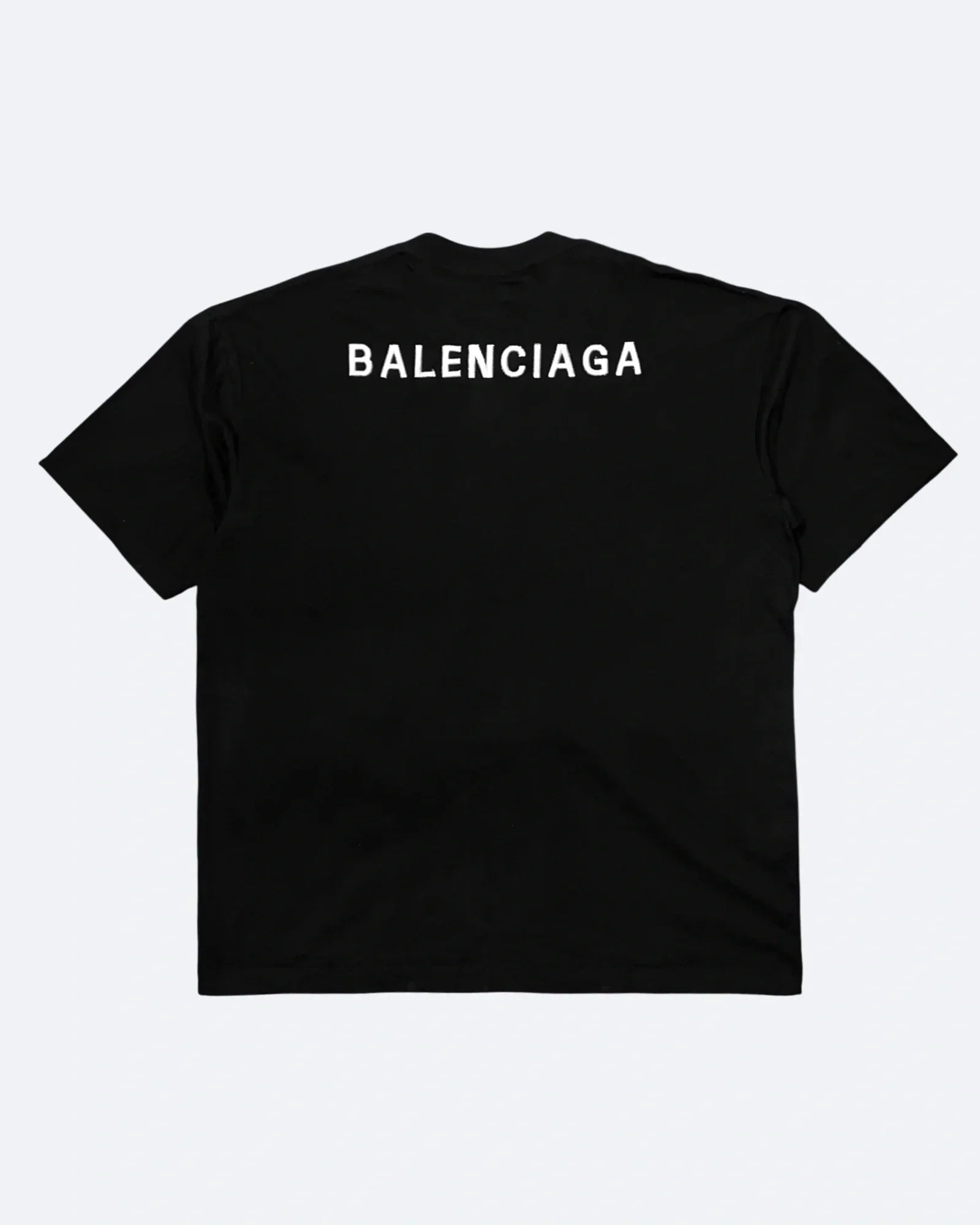Balenciaga - Tričko s vyšitým logem - Černé