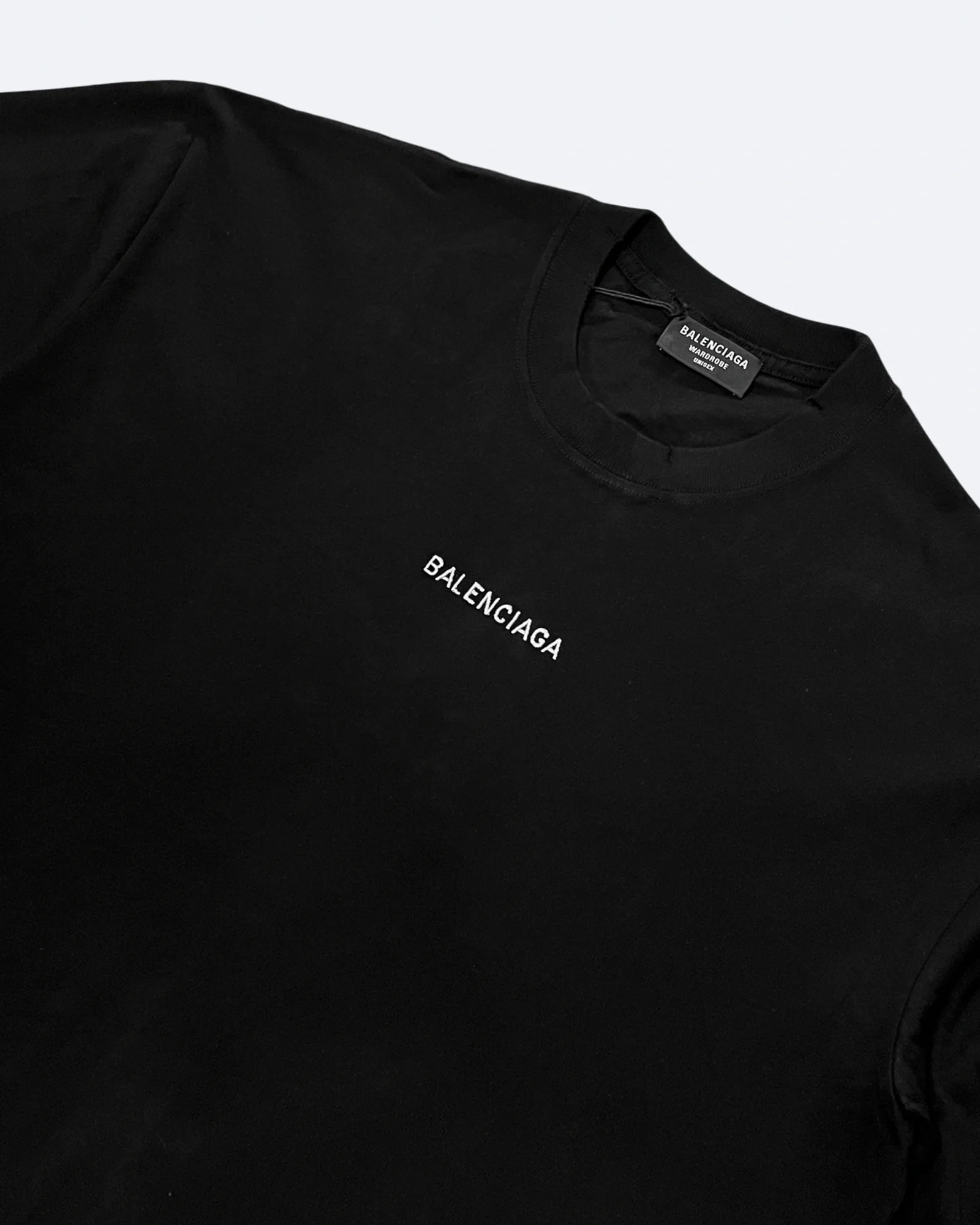 Balenciaga - Tričko s vyšitým logem - Černé