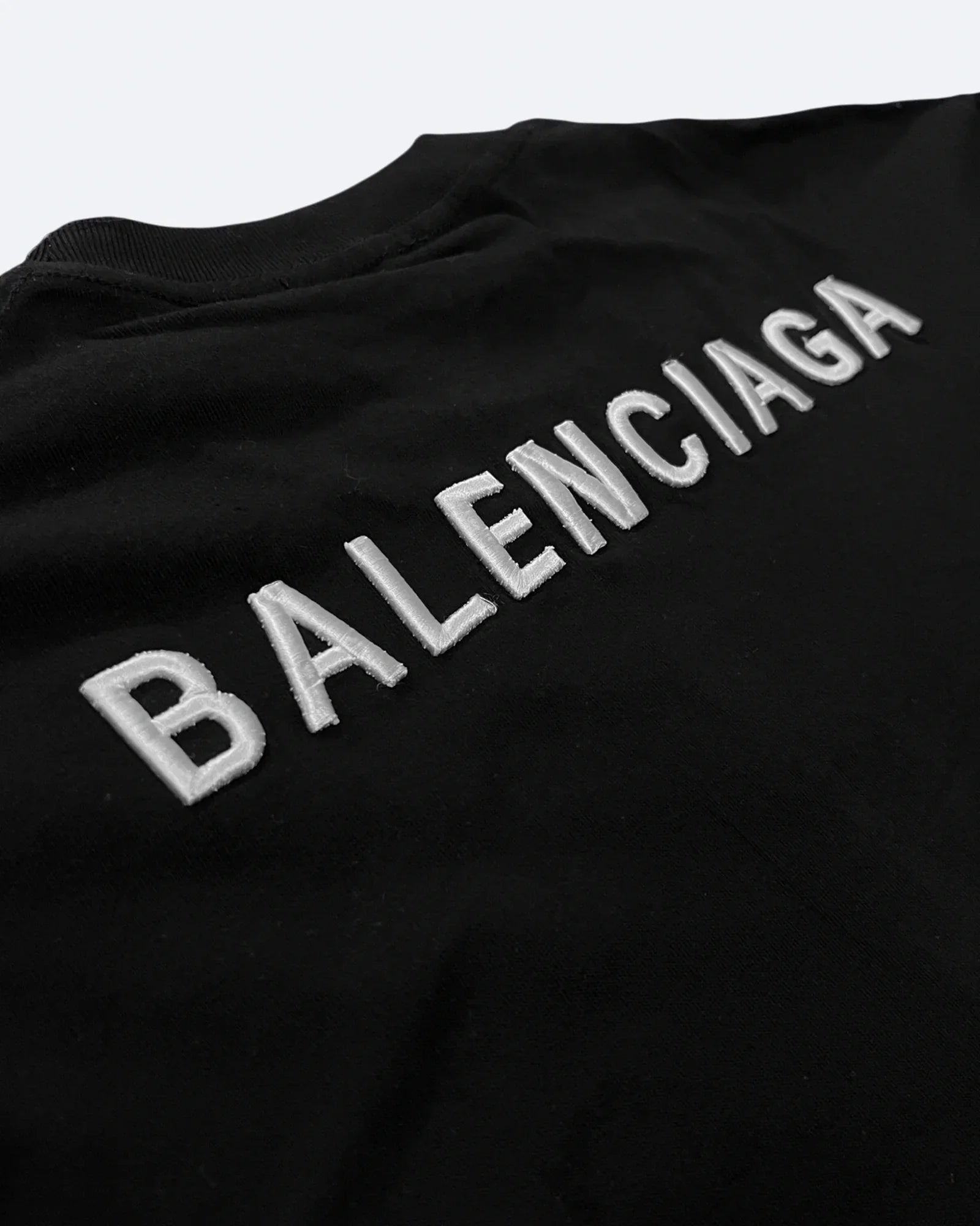 Balenciaga - Tričko s vyšitým logem - Černé