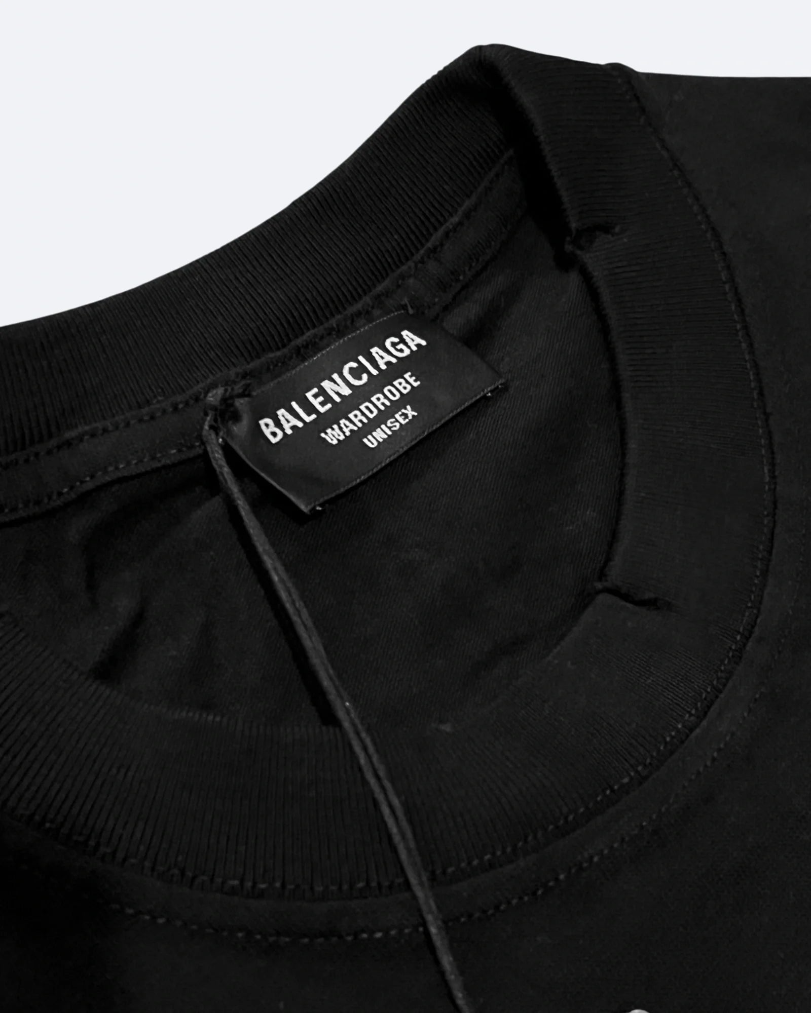 Balenciaga - Tričko s vyšitým logem - Černé