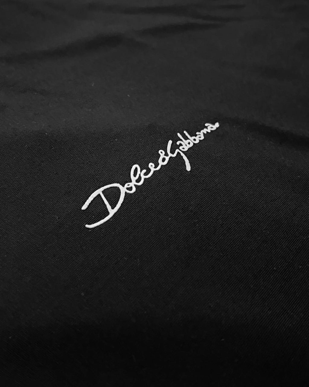 Dolce & Gabbana – tričko Signature Logo Fit – černé