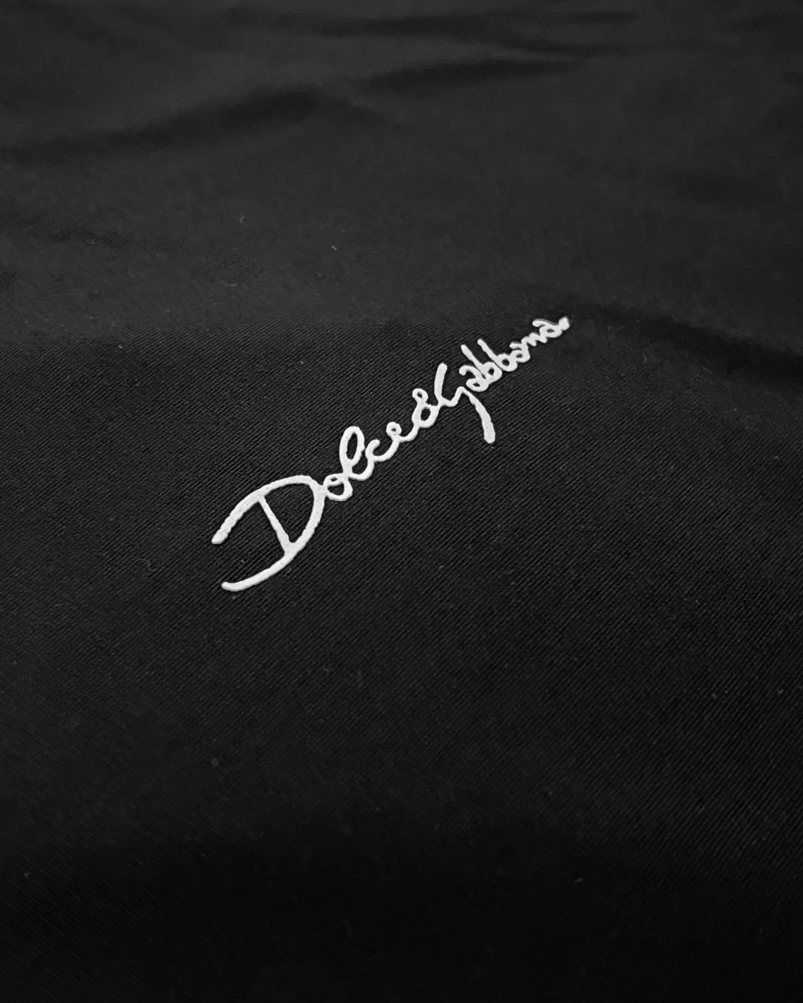 Dolce & Gabbana – tričko Signature Logo Fit – černé