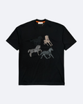 Hermes - Tričko Horse Couture - Černé