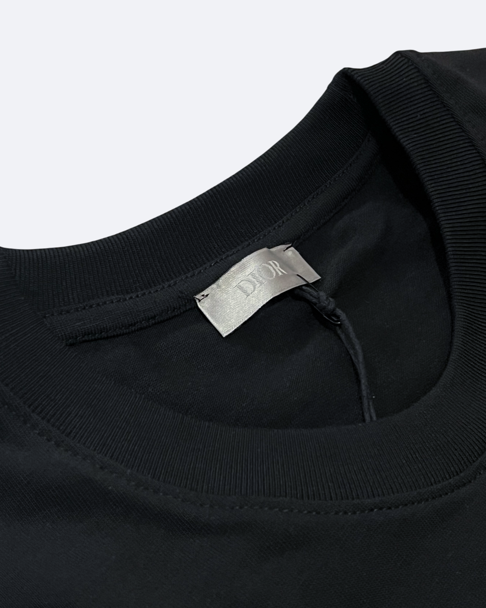 Dior - Tričko s kapsičkou a logem - Černé