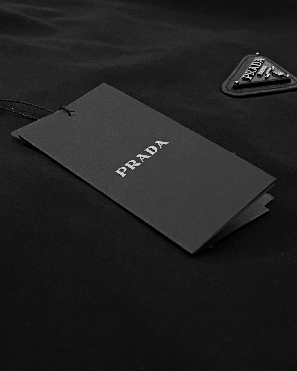 Prada - Tričko s logem v černé barvě – černá