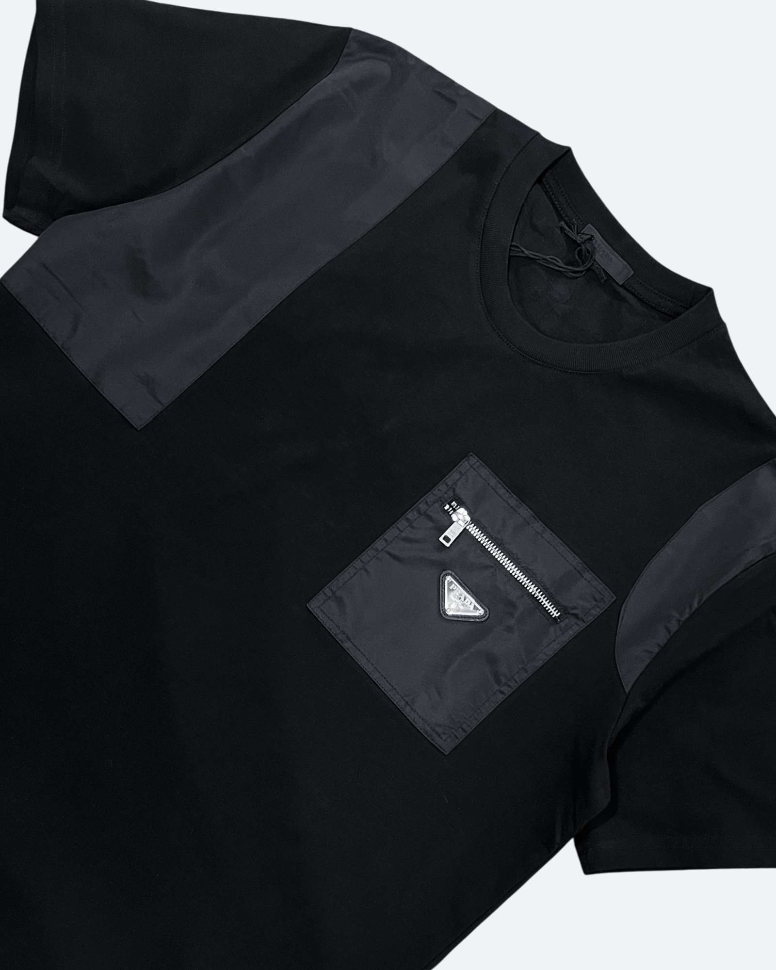Prada – Tričko Concept Pocket Logo – černé