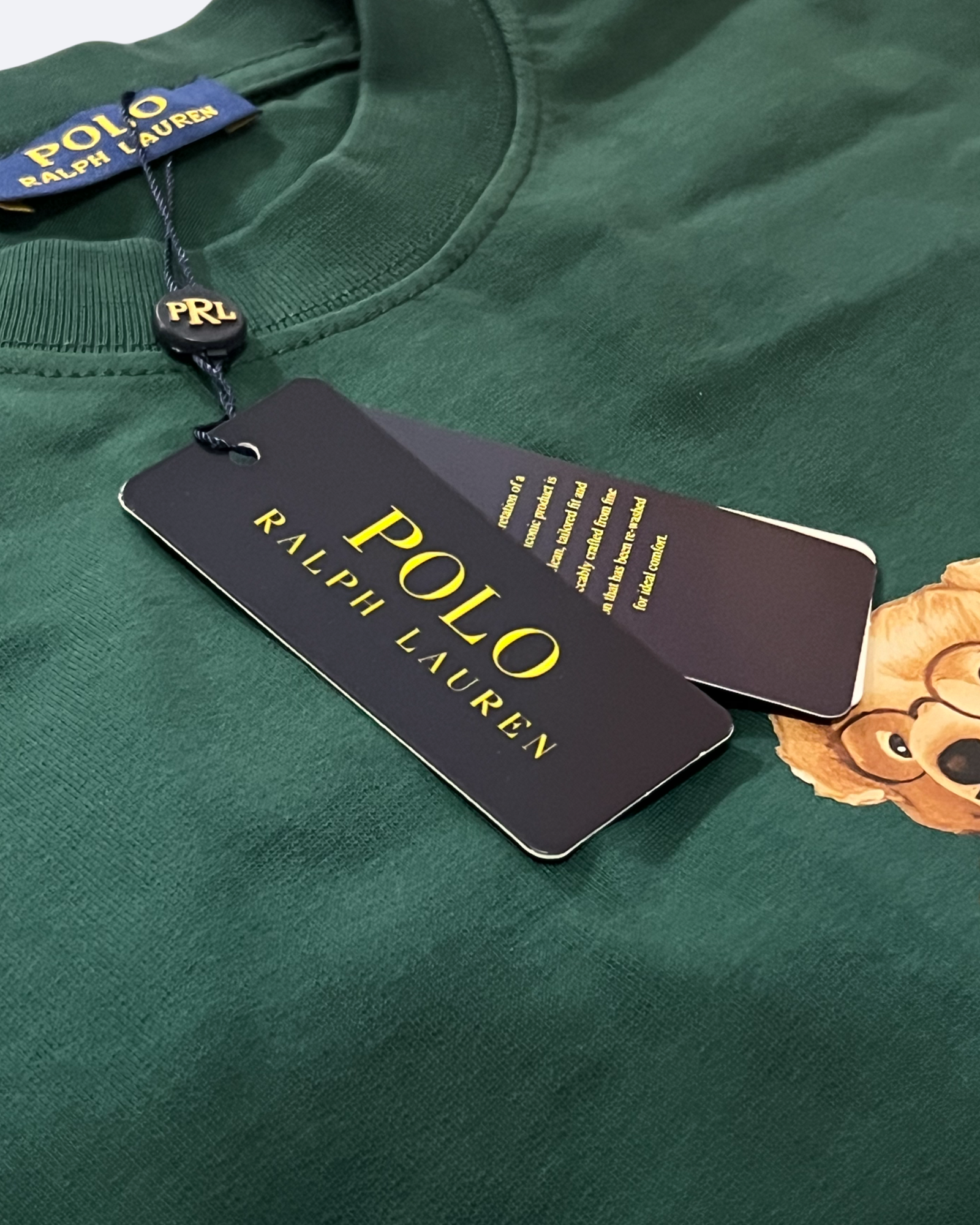 Ralph Lauren - ležérní tričko Bear - zelené