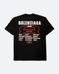 Balenciaga – tričko Tour 2026 – černé