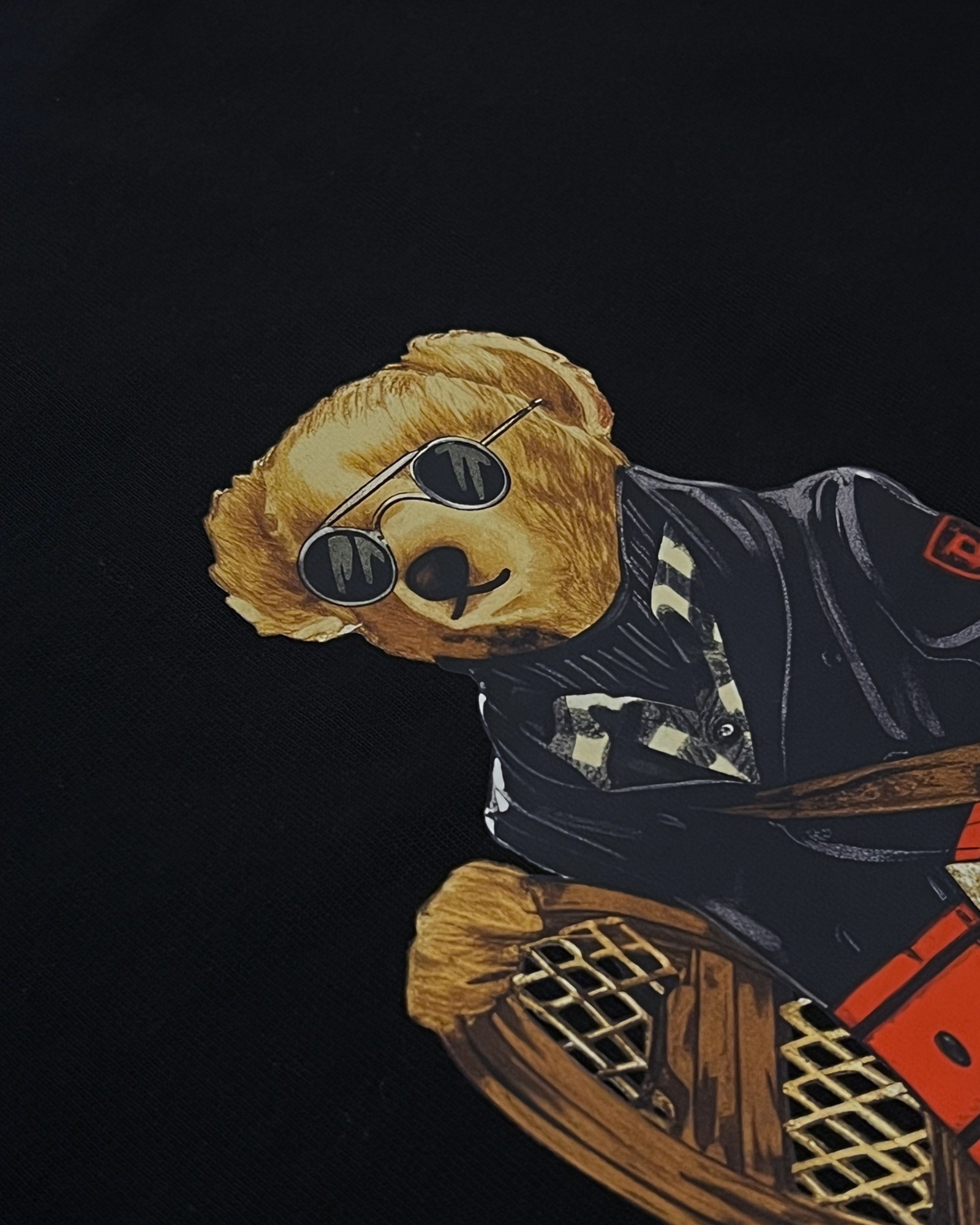 Ralph Lauren - Tričko Samurai Bear - černé