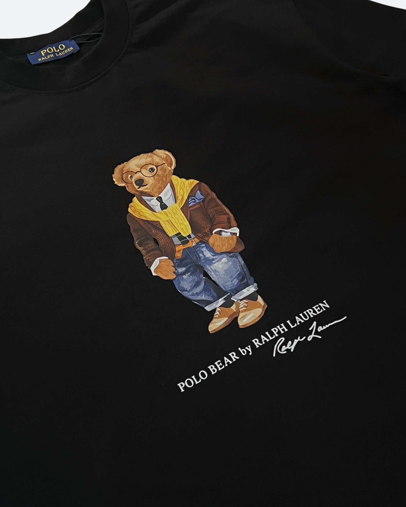Ralph Lauren – ležérní tričko Bear – černé