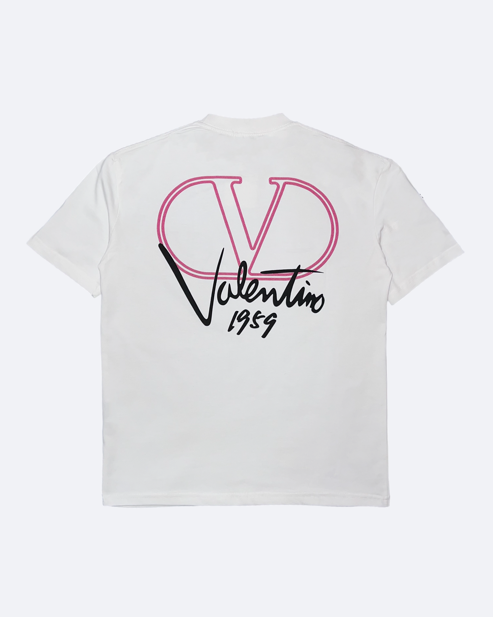 Valentino – Tričko s logem ve stylu písma – bílé