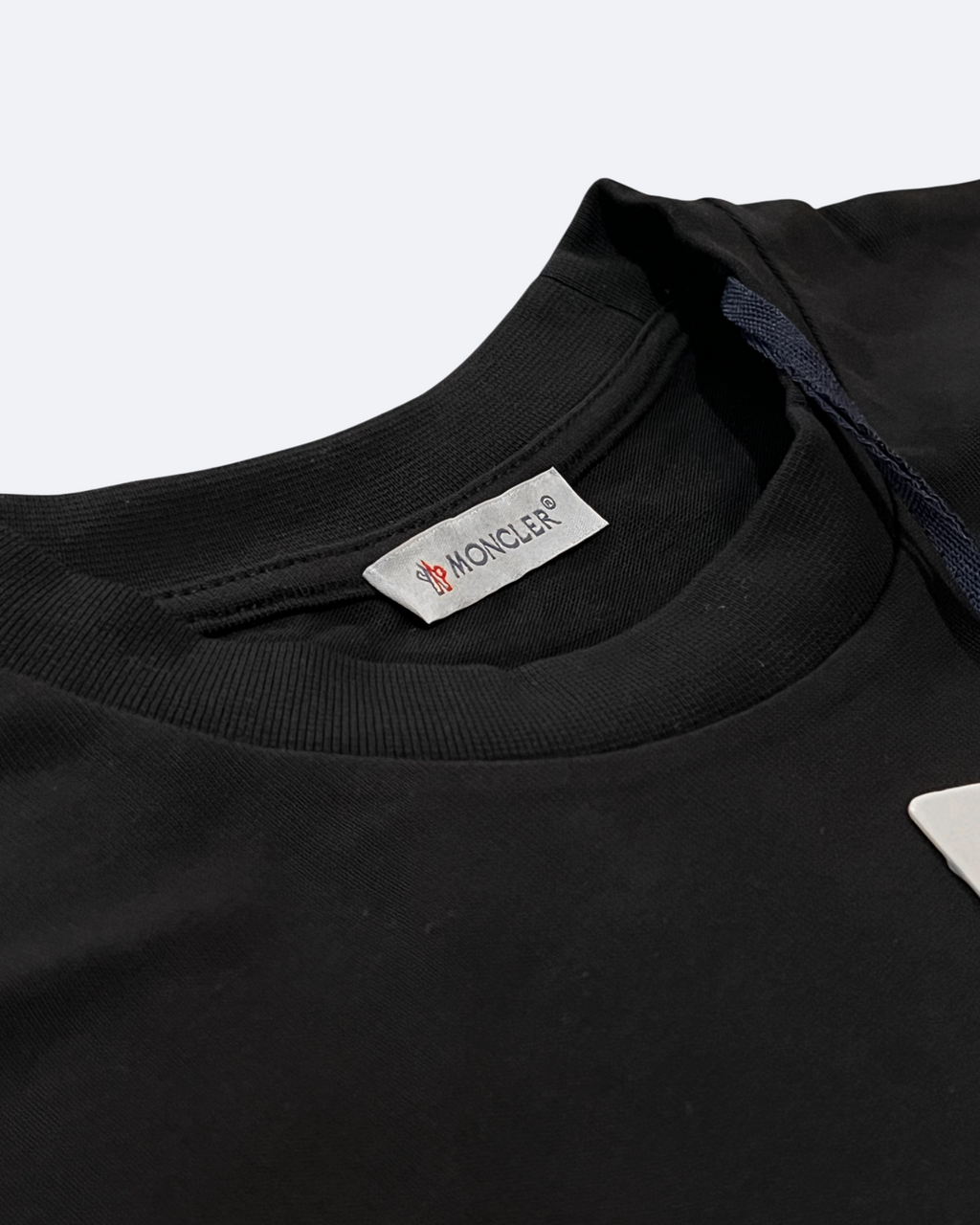 Moncler – Tričko s pixelovým logem – Černá