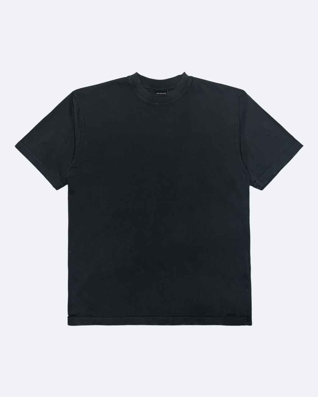 Balenciaga - Tričko s kovovým logem na zádech - Sepraná černá