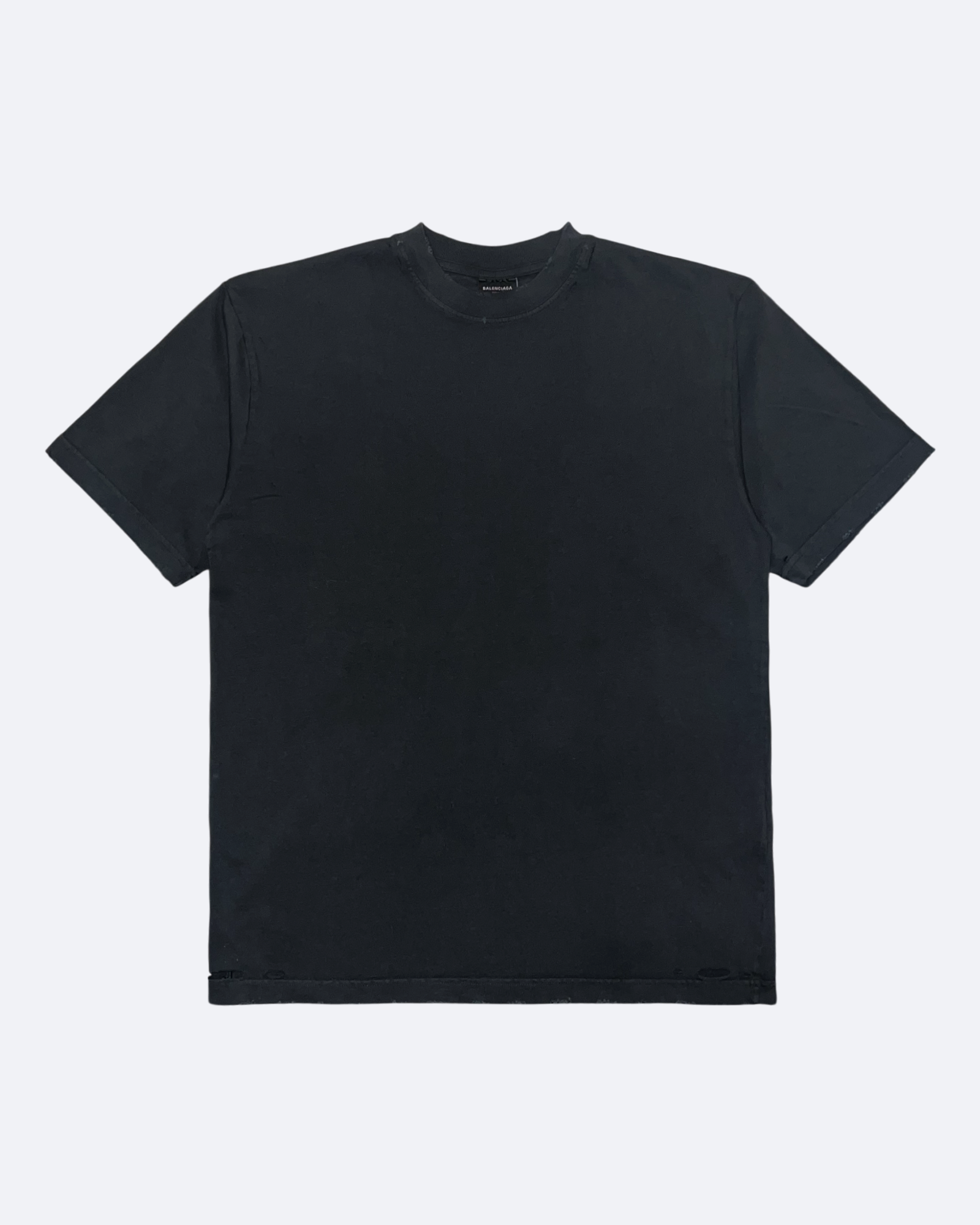 Balenciaga - Tričko s kovovým logem na zádech - Sepraná černá