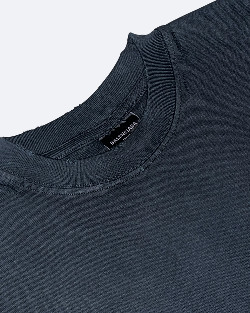 Balenciaga - Tričko s kovovým logem na zádech - Sepraná černá