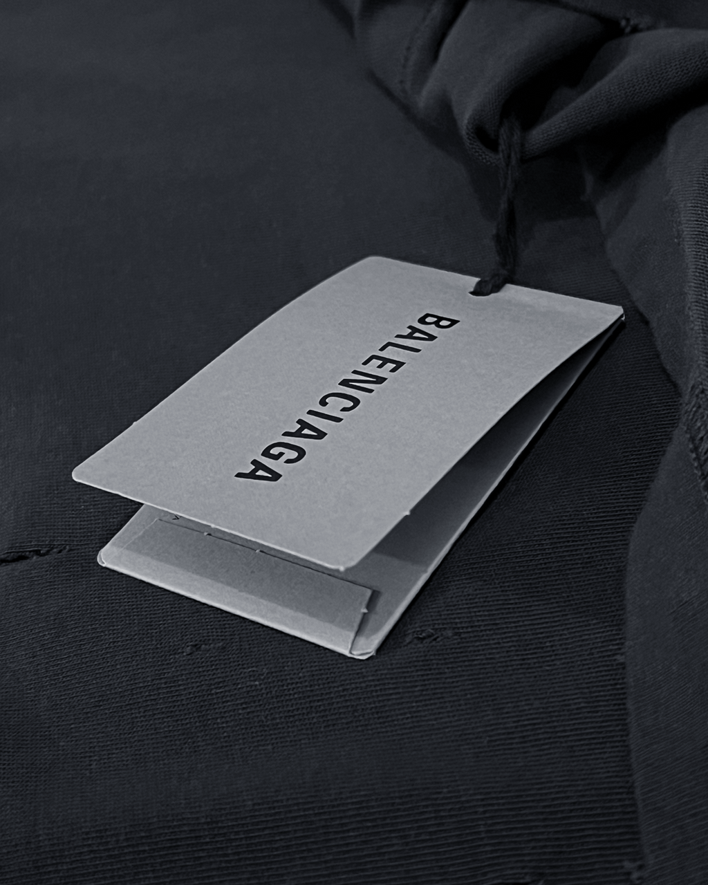 Balenciaga - Tričko s kovovým logem na zádech - Sepraná černá