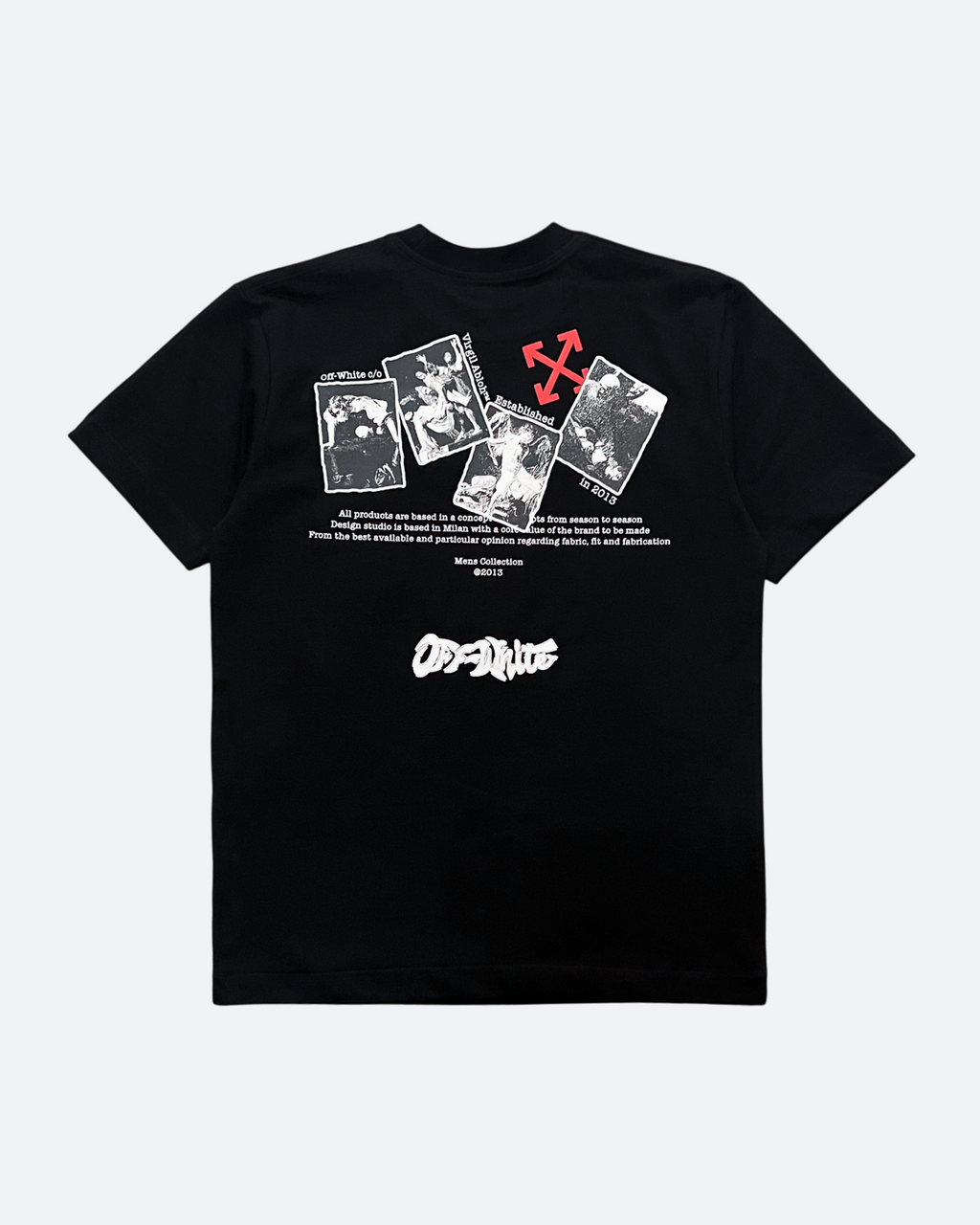 Off-White - Tričko s grafikou Caravaggio - Černé
