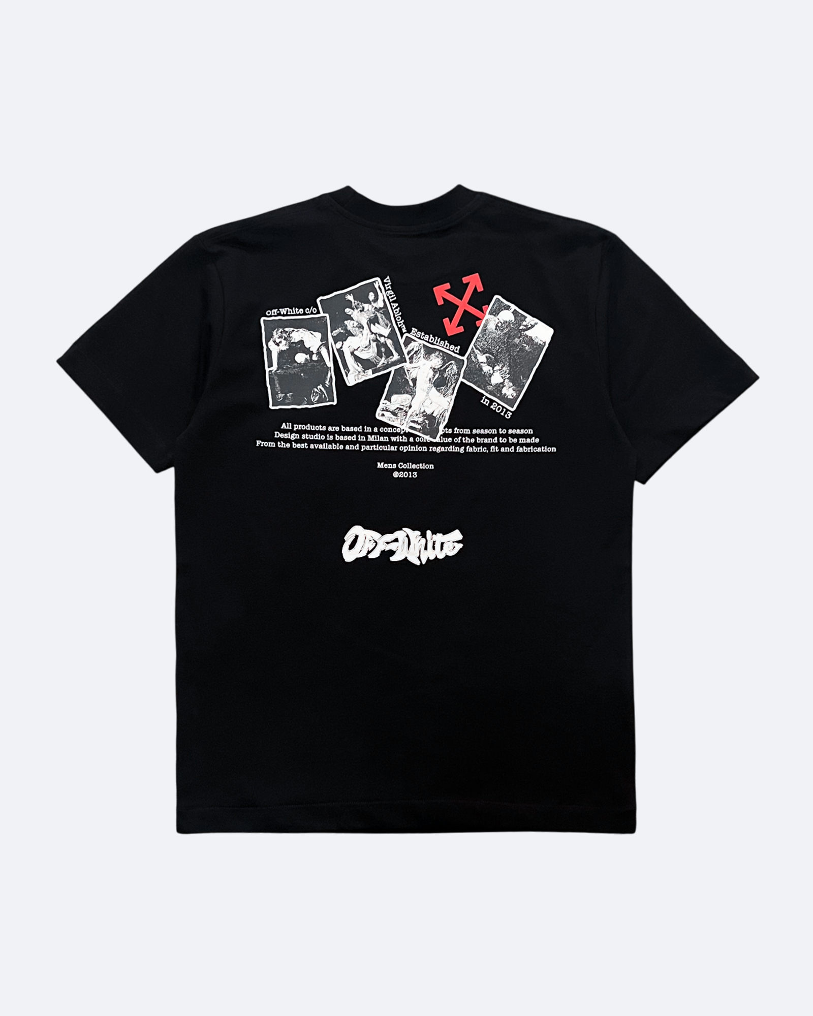 Off-White - Tričko s grafikou Caravaggio - Černé