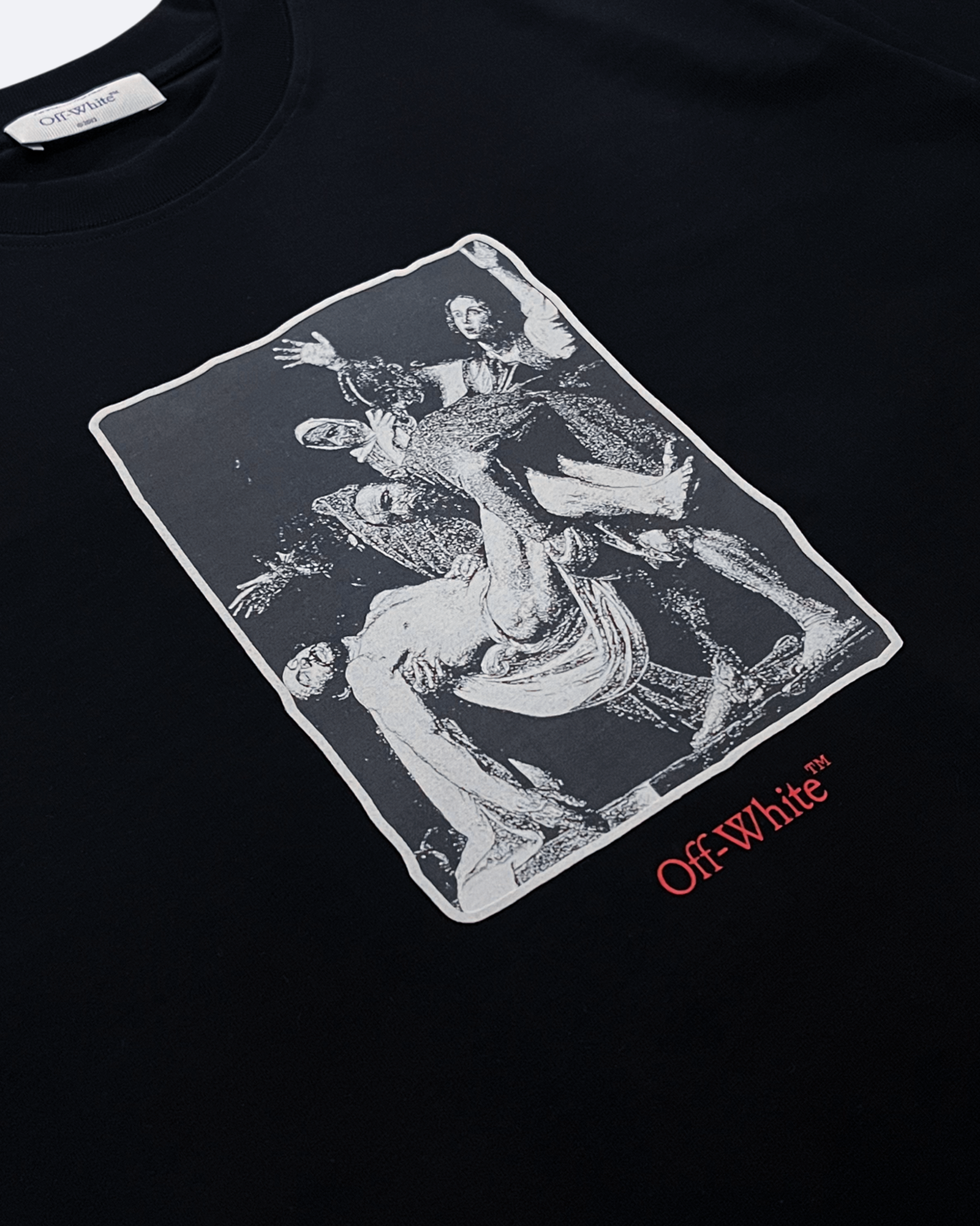 Off-White - Tričko s grafikou Caravaggio - Černé