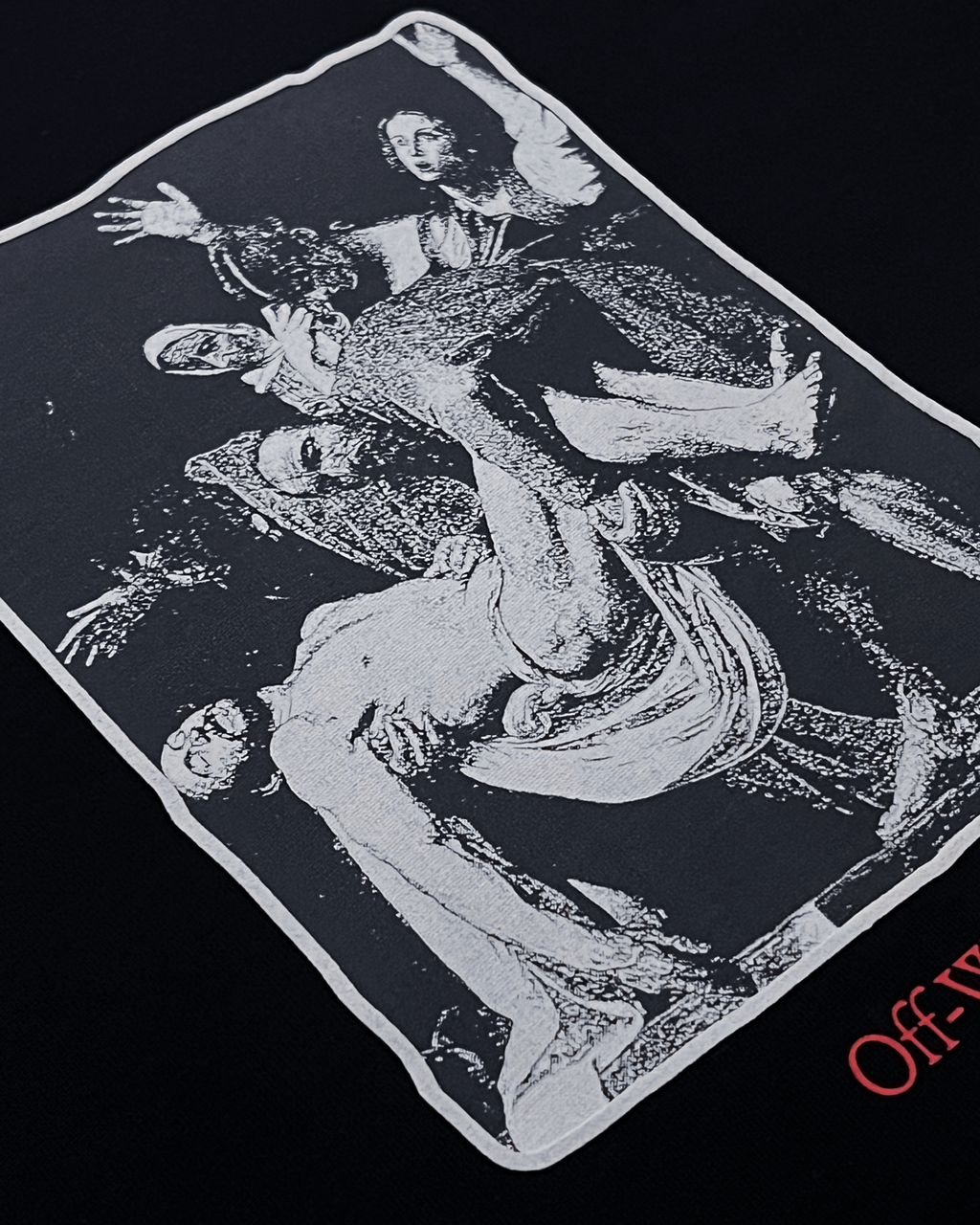 Off-White - Tričko s grafikou Caravaggio - Černé