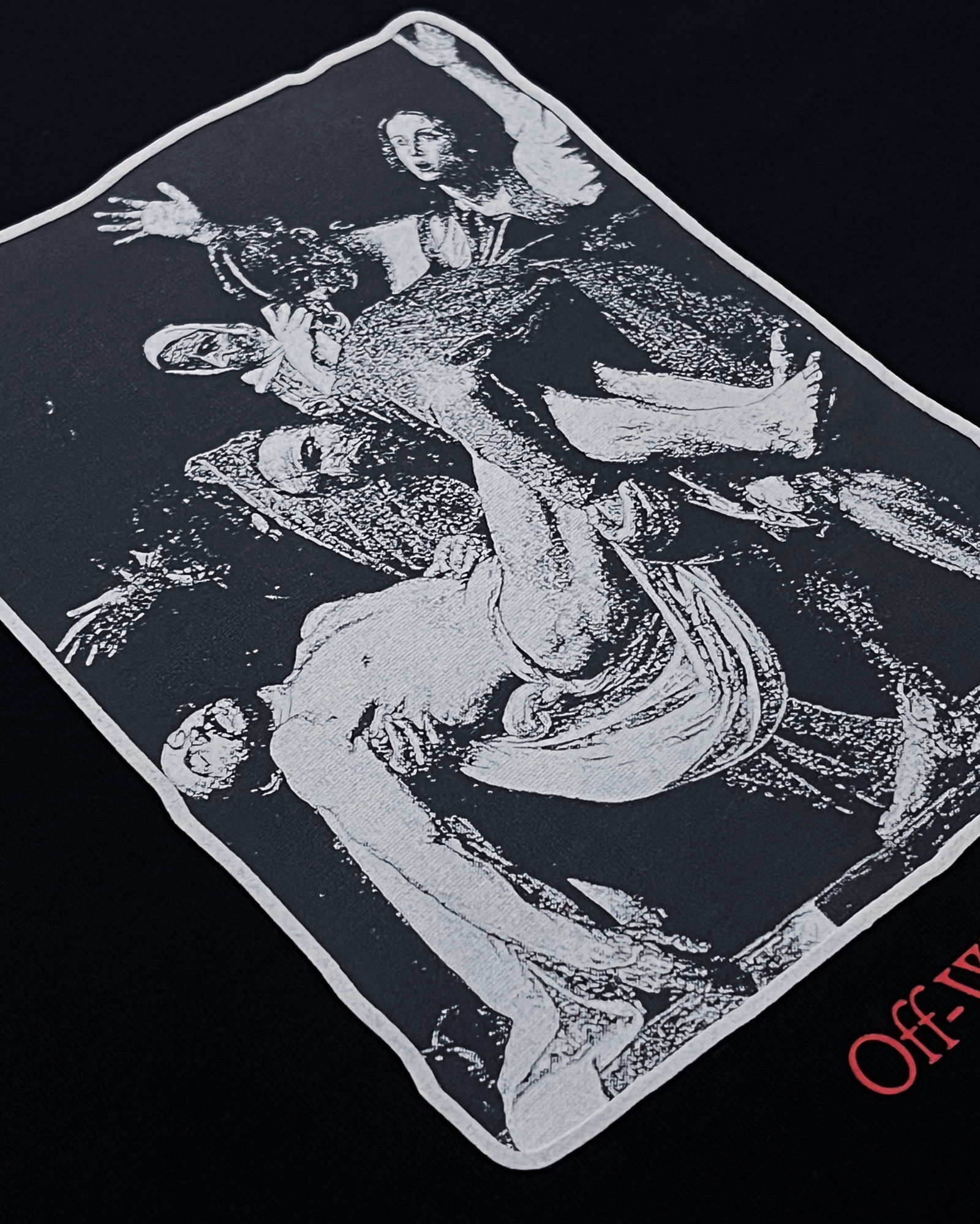 Off-White - Tričko s grafikou Caravaggio - Černé