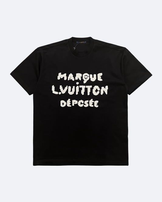 LVTN - Marque Knitted Logo T-Shirt - Black