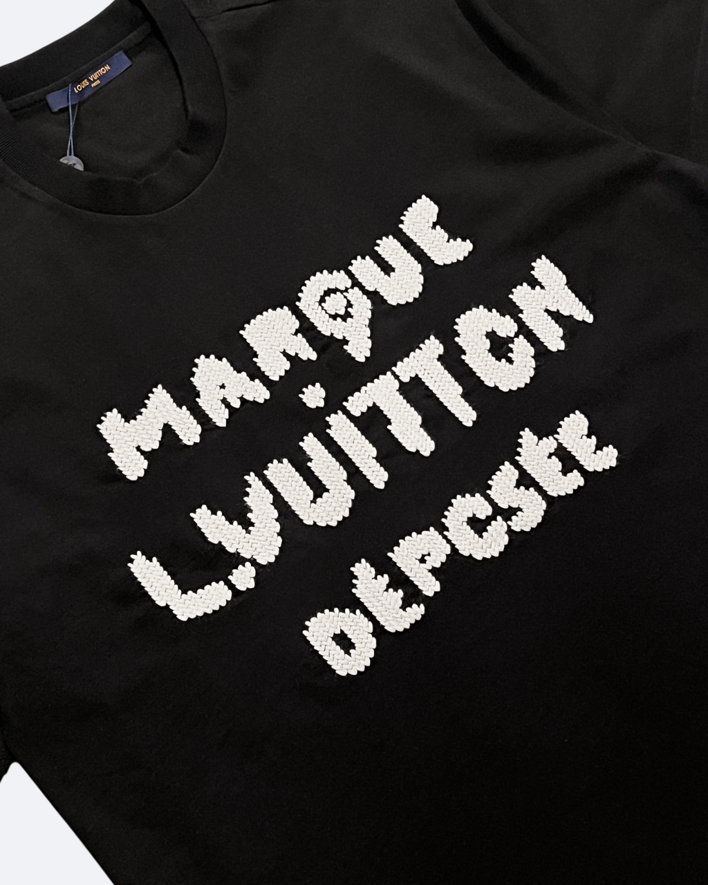 LVTN – Pletené tričko s logem Marque – černé