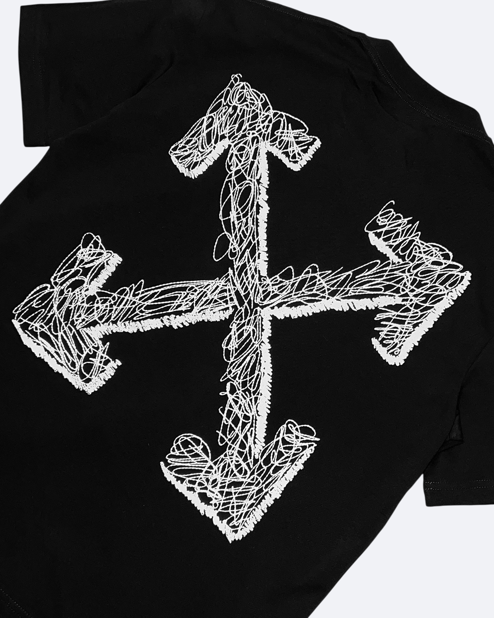 Off-White – tričko Drawing Arrow – černé